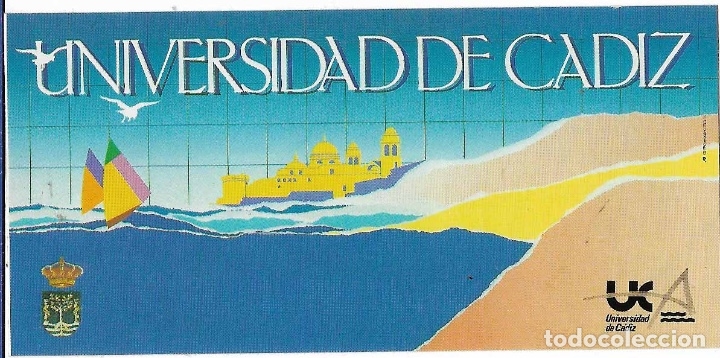 Autocollants de collection: UNIVERSIDAD DE C&Aacute;DIZ, A&Ntilde;OS 80