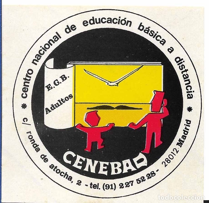 Autocollants de collection: CENTRO NACIONAL DE EDUCACI&Oacute;N B&Aacute;SICA A DISTANCIA, A&Ntilde;OS 80