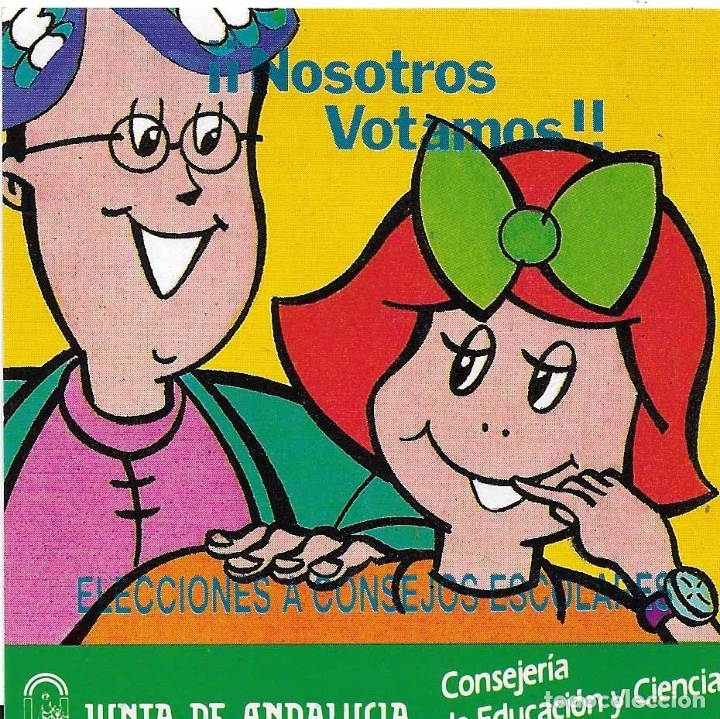Autocollants de collection: JUNTA DE ANDALUCIA, CONSEJOS ESCOLARES, A&Ntilde;OS 90