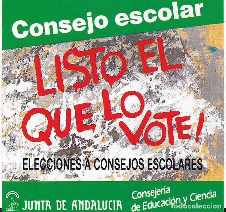 Autocollants de collection: JUNTA DE ANDALUCIA, CONSEJOS ESCOLARES, A&Ntilde;OS 90