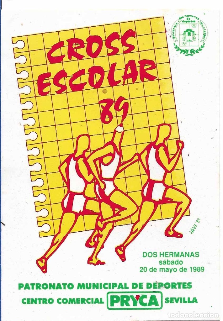 Autocollants de collection: CROSS ESCOLAR, DOS HERMANAS 1989