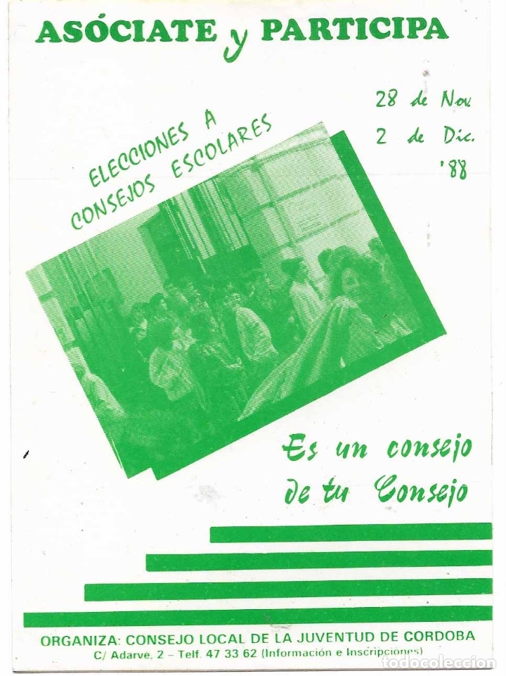 Pegatinas de colecci&oacute;n: CONSEJO LOCAL DE LA JUVENTUD DE C&Oacute;RDOBA, 1988