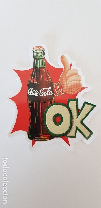 Adesivi di collezione: Pegatina Botella ok cocacola. Tdkp14