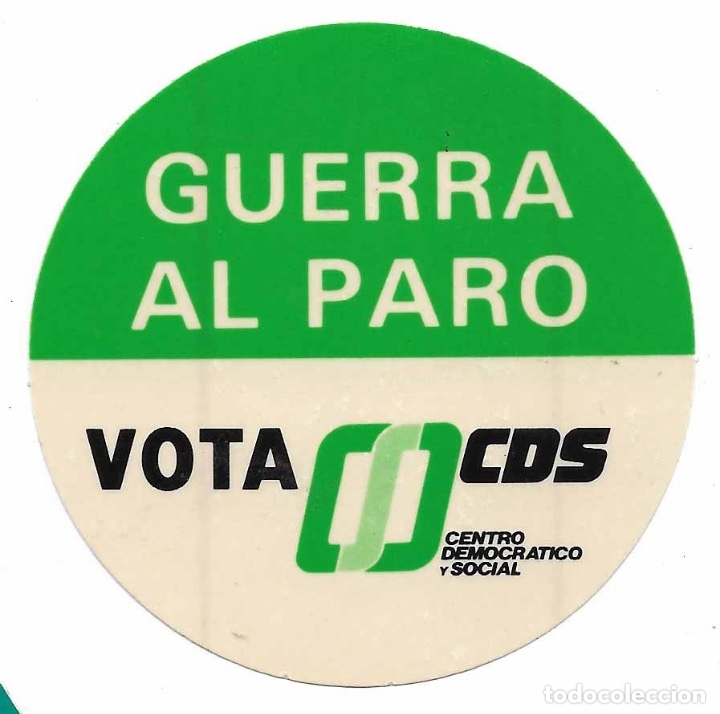 Pegatinas de colecci&oacute;n: CENTRO DEMOCR&Aacute;TICO Y SOCIAL, A&Ntilde;OS 80