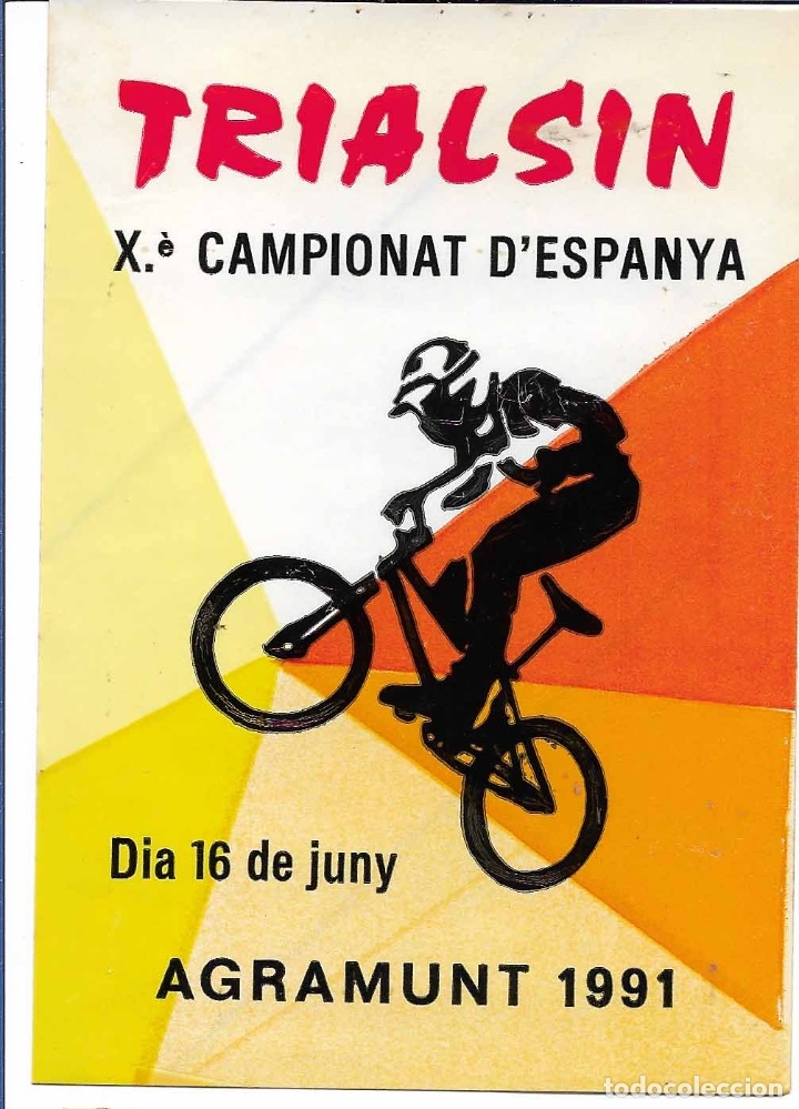 Pegatinas de colecci&oacute;n: X CAMPIONAT D'ESPANYA, AGRAMUNT 1991