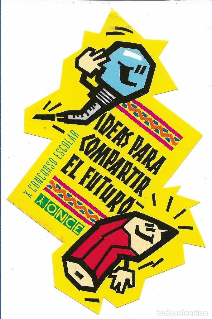 Pegatinas de colecci&oacute;n: ONCE, A&Ntilde;OS 90