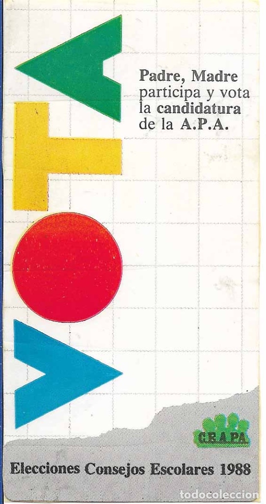 Pegatinas de colecci&oacute;n: ELECCIONES CONSEJOS ESCOLARES 1988