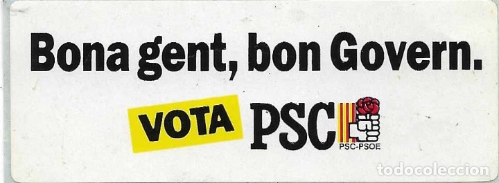 Pegatinas de colecci&oacute;n: PSC-PSOE, A&Ntilde;OS 90