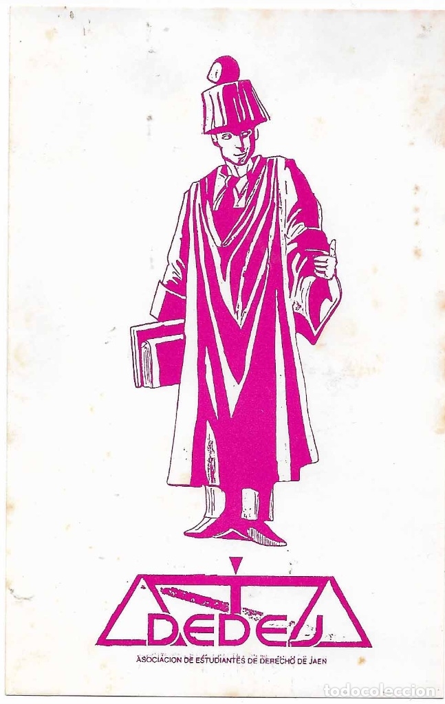 Pegatinas de colecci&oacute;n: ASOCIACI&Oacute;N DE ESTUDIANTES DE DERECHO DE JA&Eacute;N, A&Ntilde;OS 80