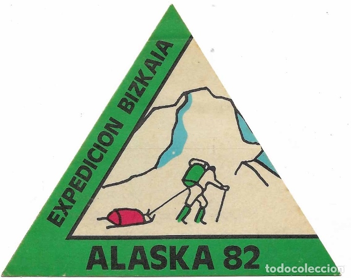 Pegatinas de colecci&oacute;n: EXPDICI&Oacute;N BIZKAIA ALASKA 82