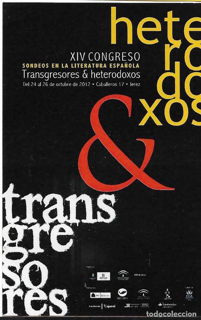Pegatinas de colecci&oacute;n: CONGRESO SONDEOS EN LA LITERATURA ESPA&Ntilde;OLA, JEREZ 2012