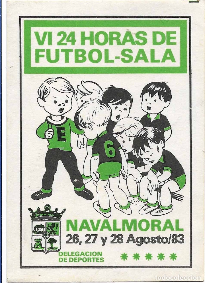 Pegatinas de colecci&oacute;n: 24 HORAS DE FUTBOL-SALA, NAVALMORAL 1983