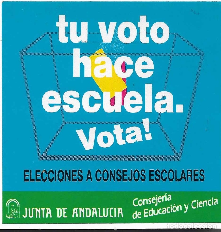 Pegatinas de colecci&oacute;n: JUNTA DE ANDALUCIA, CONSEJOS ESCOLARES, A&Ntilde;OS 90