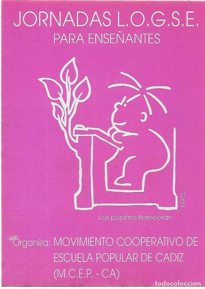 Pegatinas de colecci&oacute;n: MOVIMIENTO COOPERATIVO DE ESCUELA POPULAR, C&Aacute;DIZ A&Ntilde;OS 80