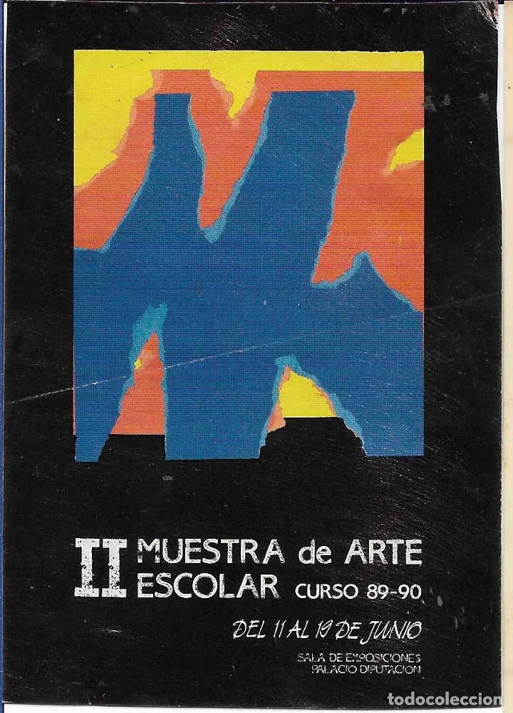 Pegatinas de colecci&oacute;n: II MUESTRA DE ARTE ESCOLAR 1990