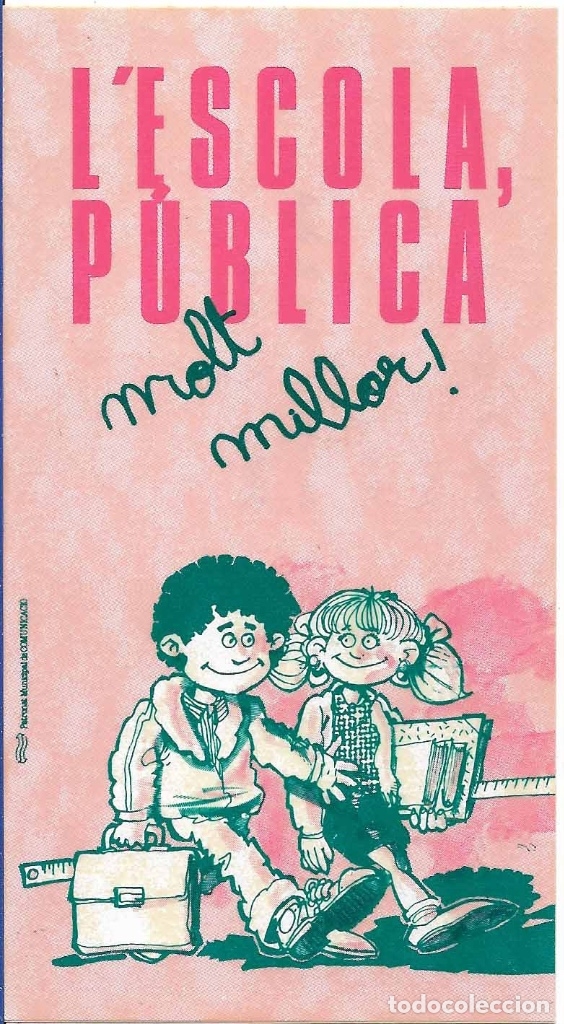 Pegatinas de colecci&oacute;n: L'ESCOLA PUBLICA, A&Ntilde;OS 90