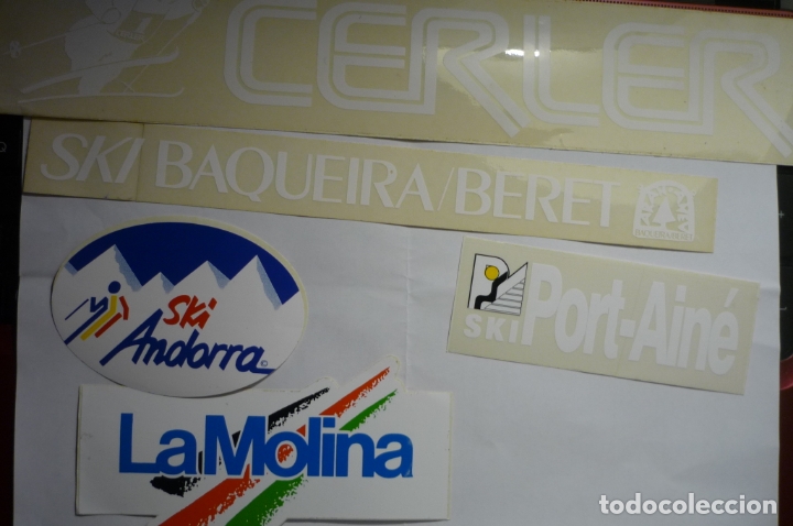 Pegatinas de colecci&oacute;n: lote pegatinas estaciones de esqui