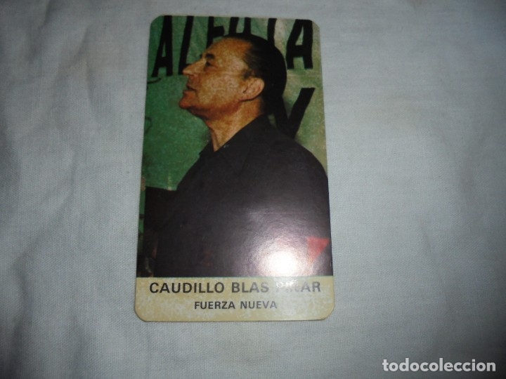 Autocolantes de cole&ccedil;&atilde;o: PEGATINA POLITICA CAUDILLO BLAS PI&Ntilde;AR FUERZA NUEVA