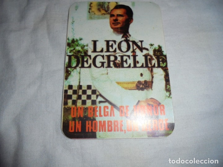 Pegatinas de colecci&oacute;n: PEGATINA POLITICA LEON DEGRELLE UN BELGA DE HONOR UN HOMBRE UN HEROE