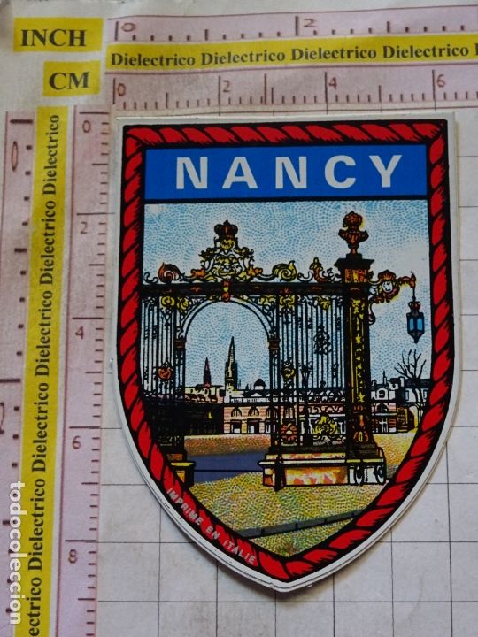 Autocolantes de cole&ccedil;&atilde;o: PEGATINA DE TURISMO HER&Aacute;LDICA BANDERAS. NANCY FRANCIA 35