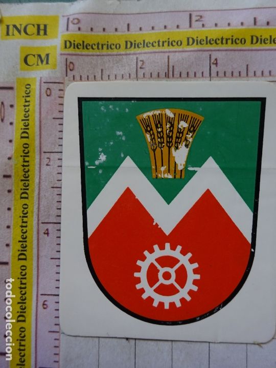 Autocolantes de cole&ccedil;&atilde;o: PEGATINA DE TURISMO HER&Aacute;LDICA BANDERAS. ESCUDO HER&Aacute;LDICO MARZAH BERLIN ALEMANIA 50