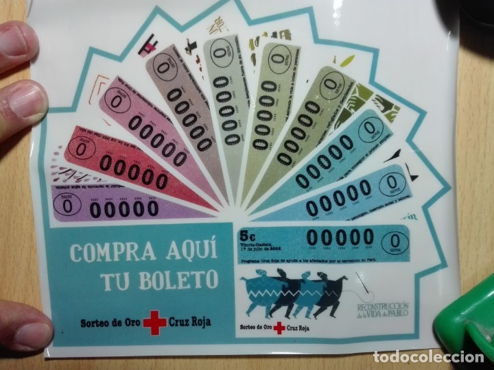 Adesivi di collezione: ADHESIVO CRISTAL - CRUZ ROJA 2008 - SORTEO ORO - 18,5X16