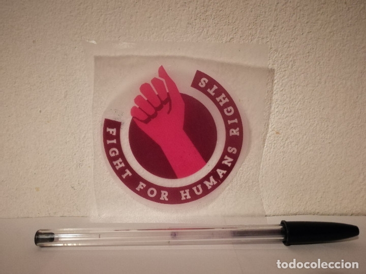 Pegatinas de colecci&oacute;n: PEGATINA ORIGINAL - FIGHT FOR HUMAN RIGHTS - POLITICA - POPULISMO - CATALU&Ntilde;A