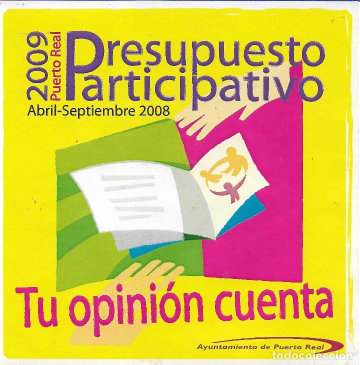 Pegatinas de colecci&oacute;n: AYUNTAMIENTO DE PUERTO REAL, PRESUPUESTO PARTICIPATIVO 2009