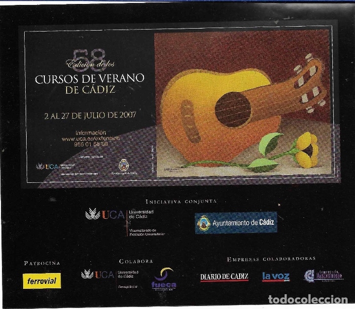 Pegatinas de colecci&oacute;n: CURSOS DE VERANO DE C&Aacute;DIZ, 2007