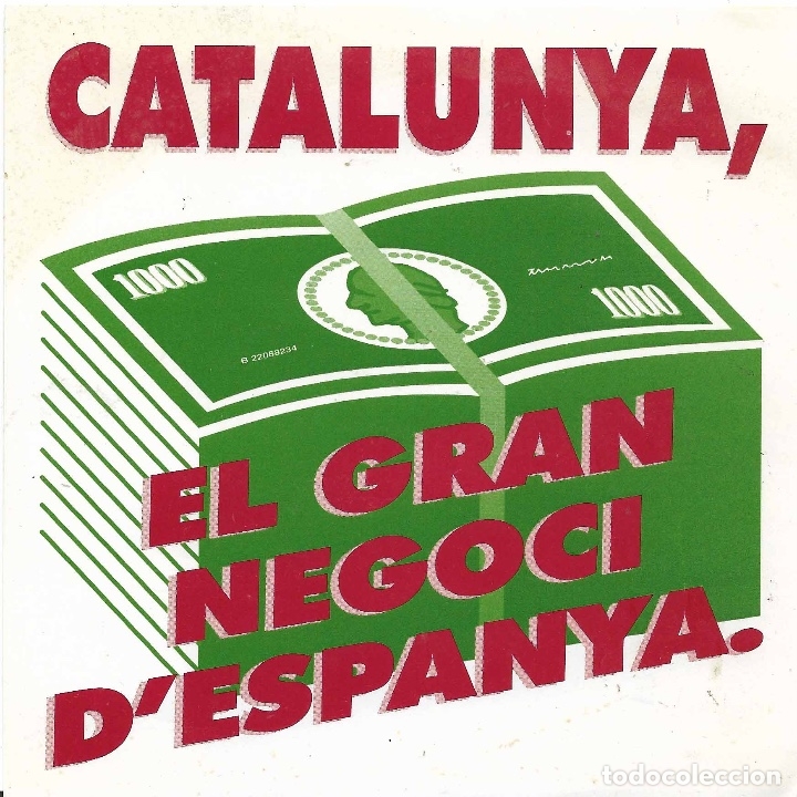 Pegatinas de colecci&oacute;n: PEGATINA CATALANISTA, A&Ntilde;OS 90