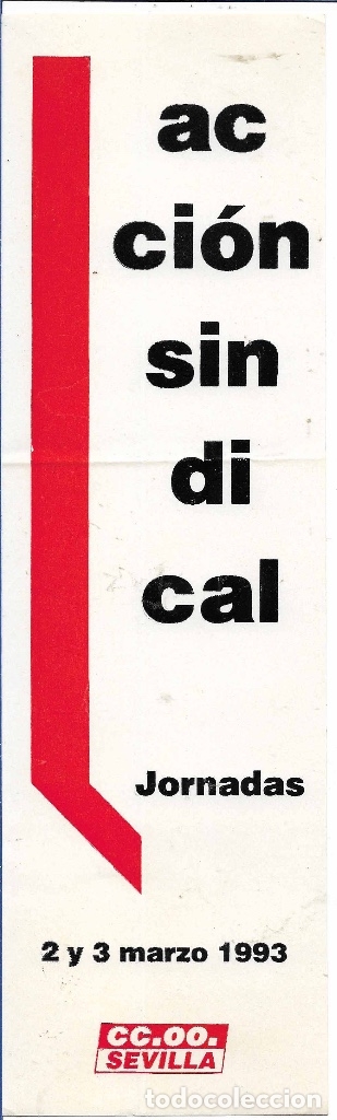 Autocolantes de cole&ccedil;&atilde;o: CC.OO. SEVILLA, 1993, GRANDE
