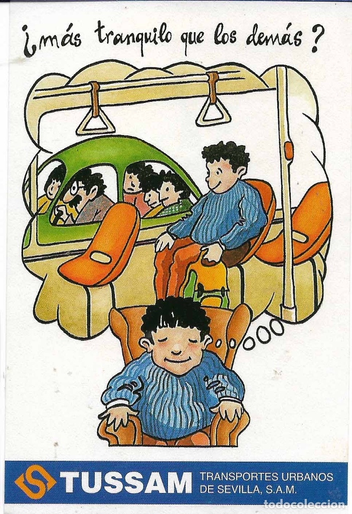 Autocolantes de cole&ccedil;&atilde;o: TRANSPORTES URBANOS DE SEVILLA, A&Ntilde;OS 90