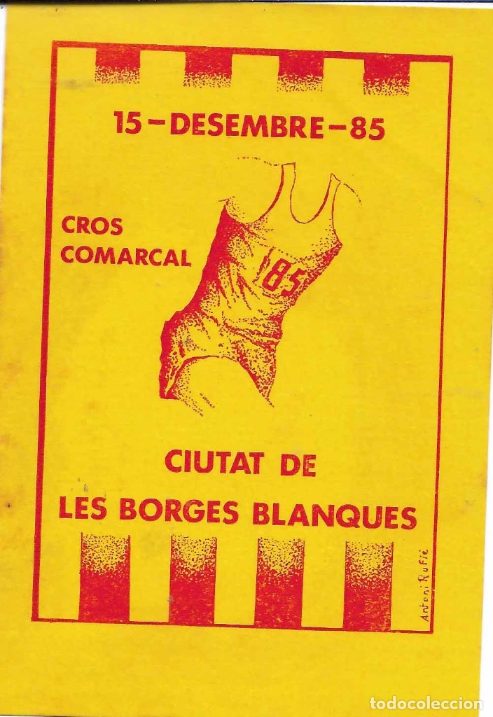 Pegatinas de colecci&oacute;n: CROSS CIUTAT DE LES BORGES BLANQUES 1985