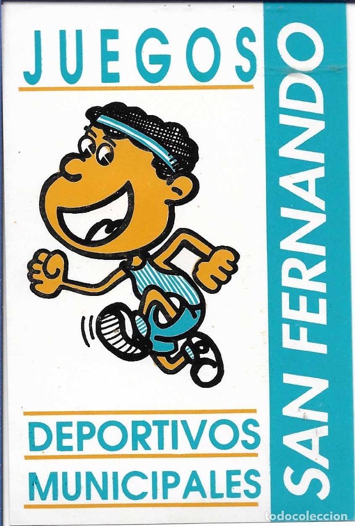 Pegatinas de colecci&oacute;n: JUEGOS DEPORTIVOS MUNICIPALES, SAN FERNANDO, A&Ntilde;OS 90