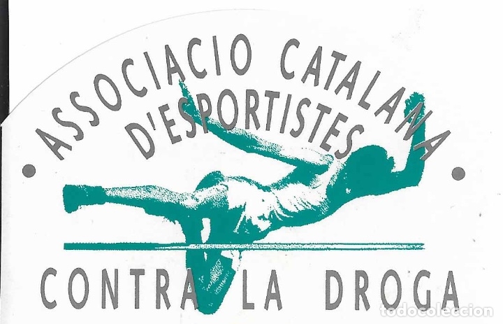 Pegatinas de colecci&oacute;n: ASSOCIATO CATALANA D'ESPORTISTES CONTRA LA DROGA, A&Ntilde;OS 90