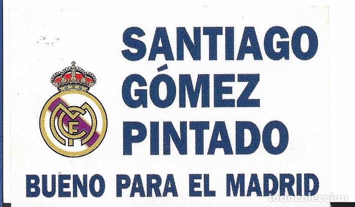 Pegatinas de colecci&oacute;n: ELECCIONES PRESIDENTE REAL MADRID, 2000