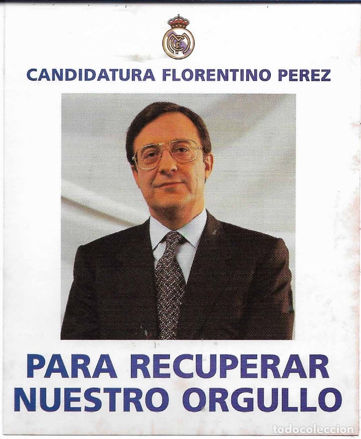 Pegatinas de colecci&oacute;n: ELECCIONES PRESIDENTE REAL MADRID, 2000