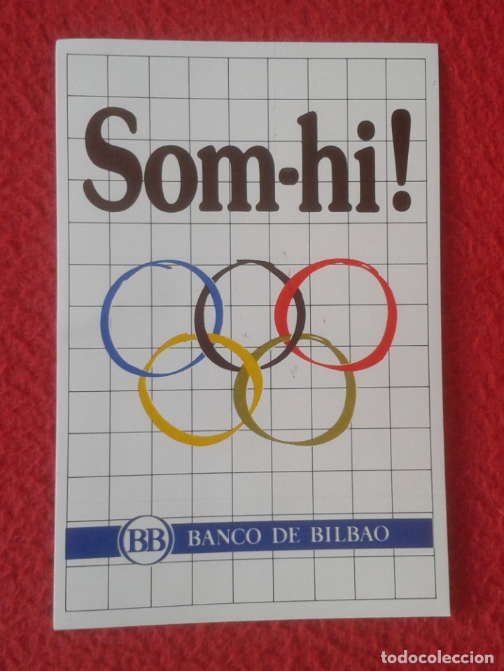 Pegatinas de colecci&oacute;n: ANTIGUA PEGATINA ADHESIVO STICKER SOM-HI BANCO DE BILBAO OLIMPIADAS JUEGOS OL&Iacute;MPICOS BARCELONA 92 ?