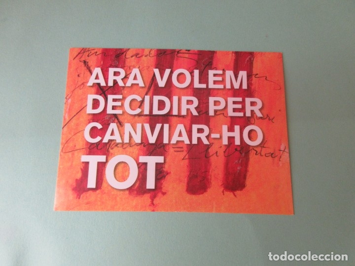Pegatinas de colecci&oacute;n: Pegatina politica ara volem decidir per canviar-ho tot