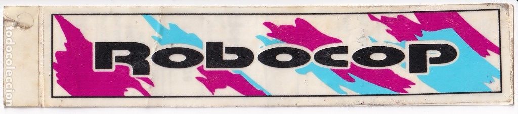 Pegatinas de colecci&oacute;n: PEGATINA ROBOCOP - DEPORTIVOS TRANSPIELY - 15 X 3 CM NUEVA SIN PEGAR