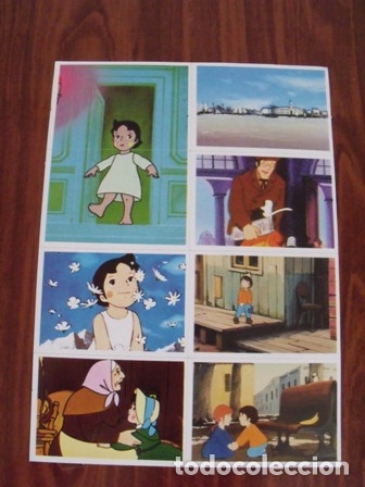 Pegatinas de colecci&oacute;n: L&aacute;mina de Cromos Pegatinas Heidi y Marco - RBA