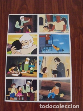 Pegatinas de colecci&oacute;n: L&aacute;mina de Cromos Pegatinas Heidi y Marco - RBA