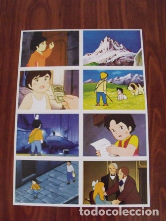 Pegatinas de colecci&oacute;n: L&aacute;mina de Cromos Pegatinas Heidi y Marco - RBA