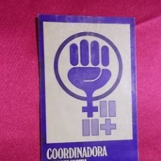 Pegatinas de colección: PEGATINA POLITICA. COORDINADORA FEMINISTA DE BARCELONA