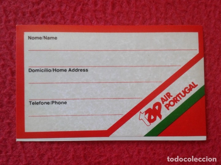 Pegatinas de colecci&oacute;n: PEGATINA ADHESIVO STICKER ETIQUETA LABEL TAP AIR PORTUGAL LINEAS A&Eacute;REAS AIRLINES AIR LINES VER FOTOS