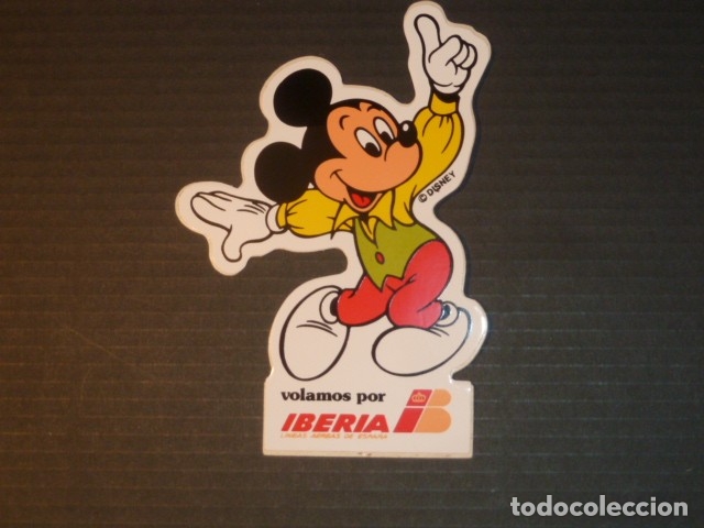 Pegatinas de colecci&oacute;n: PEGATINA IBERIA. MICKEY - Foto 2
