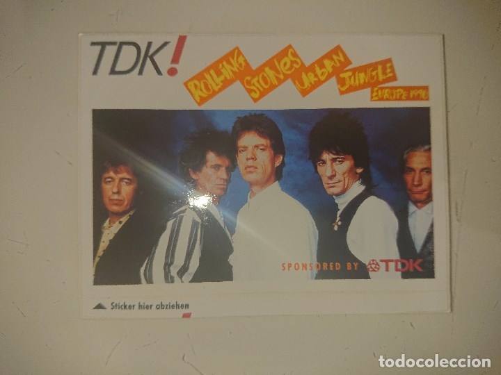 Pegatinas de colecci&oacute;n: Pegatina TDK ROLLING STONES , LEER DESCRIPCION
