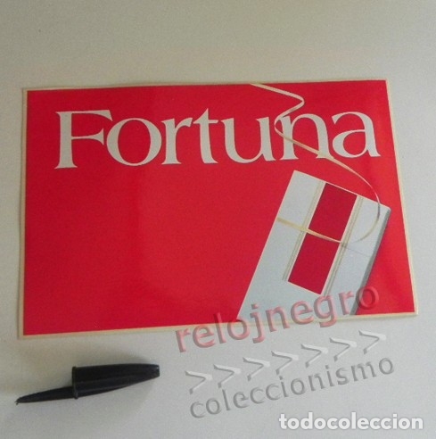 Autocolantes de cole&ccedil;&atilde;o: pegatina - FORTUNA - PUBLICIDAD DE TABACO - EN BUEN ESTADO - 17 X 11 CM -- OTRAS PEGATINAS EN VENTA