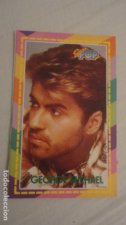 Pegatinas de colecci&oacute;n: ANTIGUA PEGATINA CROMO SUPER POP.GEORGE MICHAEL.A&Ntilde;OS 80?