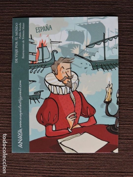 Pegatinas de colecci&oacute;n: PEGATINA EDITORIAL ANAYA - DE VIAJE POR EL MUNDO - PABLO ARANDA